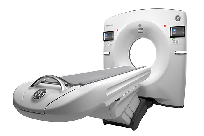 سی تی اسکن تابش پرتو - مرکز سی تی اسکن قم - سی تی اسکن قم - سی تی اسکن - - فرجاد قم - فرجاد - دستگاه سی تی اسکن General Electric Healthcare ساخت شرکت GE Revolution Maxima (مرکز تصویر برداری پرتو تابش)